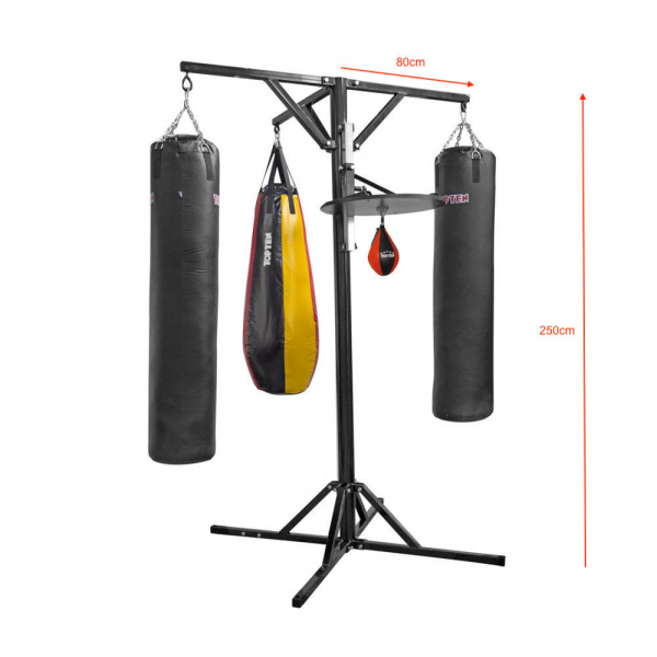 Fitness-Station, Box-Station inkl. Speedball Plattform Set mit Boxbirne (Boxplattform) – Bild 2