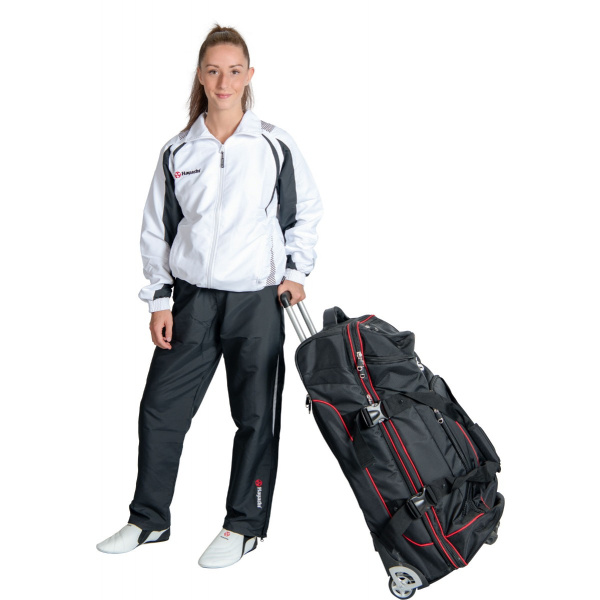 Trolley „Deluxe Travel“ Jumbo - 81 cm x 39 cm x 40 cm, schwarz-rot – Bild 3