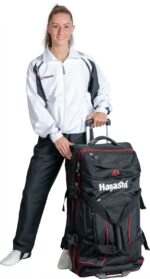 Trolley „Deluxe Travel“ Jumbo - 81 cm x 39 cm x 40 cm, schwarz-rot – Bild 4