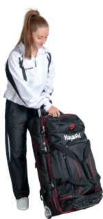 Trolley „Deluxe Travel“ Jumbo - 81 cm x 39 cm x 40 cm, schwarz-rot – Bild 5