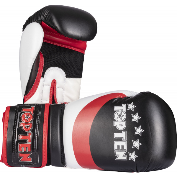top-ten-gloves-stripe-black-red-2273.jpg Boxhandschuhe „Stripe“ – Bild 1