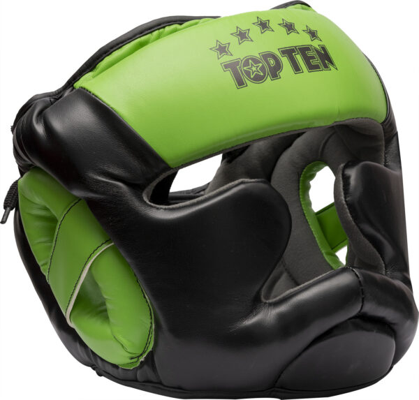 top-ten-head-guard-economy-r2m-black-green-4242-left.jpg Kopfschutz „Economy R2M Line“ – Bild 1