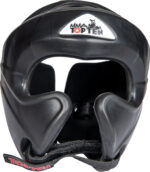 Kopfschutz „MMA“ mit Jochbeinschutz - schwarz, Gr. M – Bild 2