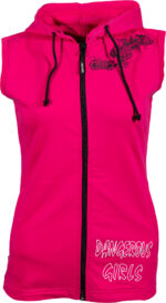 Ärmelloser Hoodie für Frauen „Dangerous Girls“