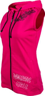 Ärmelloser Hoodie für Frauen „Dangerous Girls“ – Bild 3