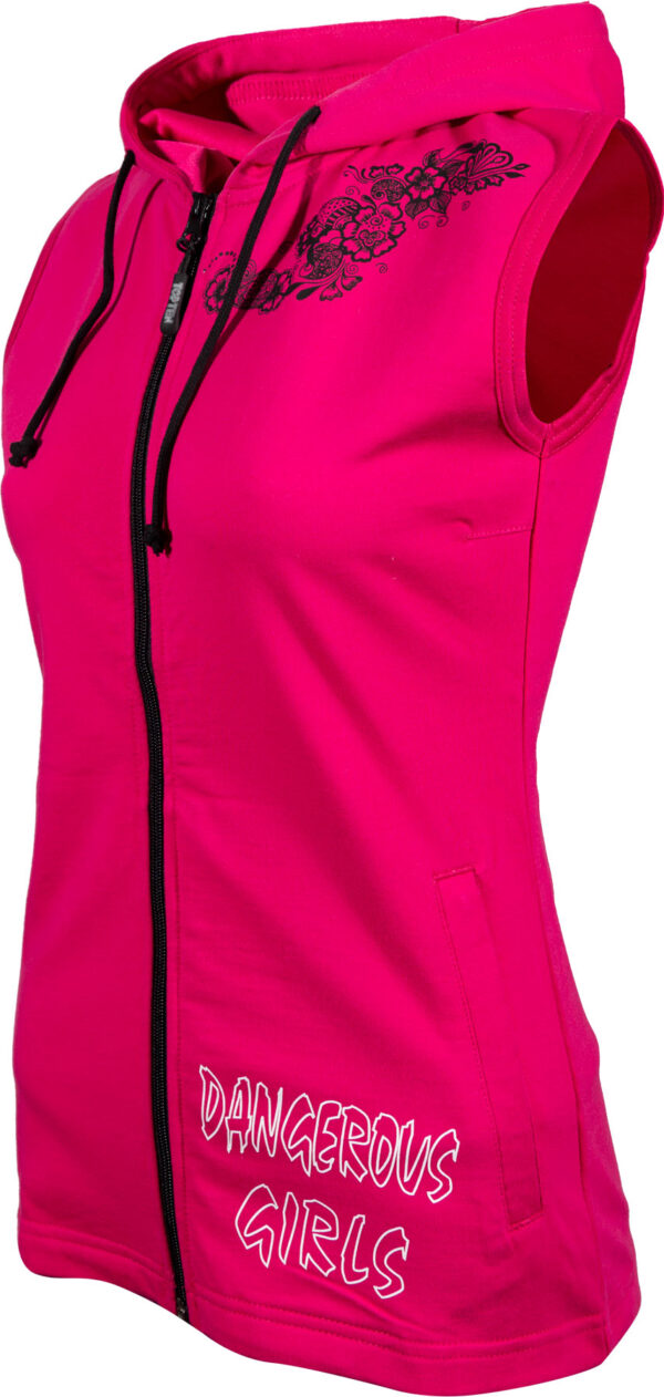 Ärmelloser Hoodie für Frauen „Dangerous Girls“ – Bild 3