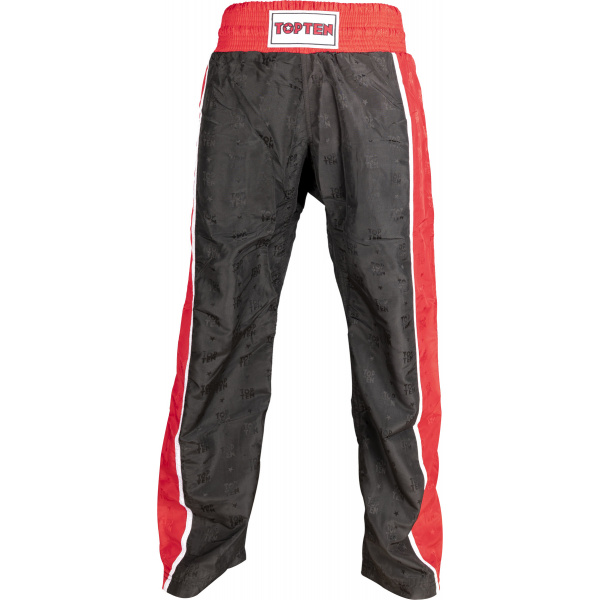top-ten-kickboxing-pant-stripes-black-red-1606.jpg Kickboxhose „Stripes“ – Bild 2