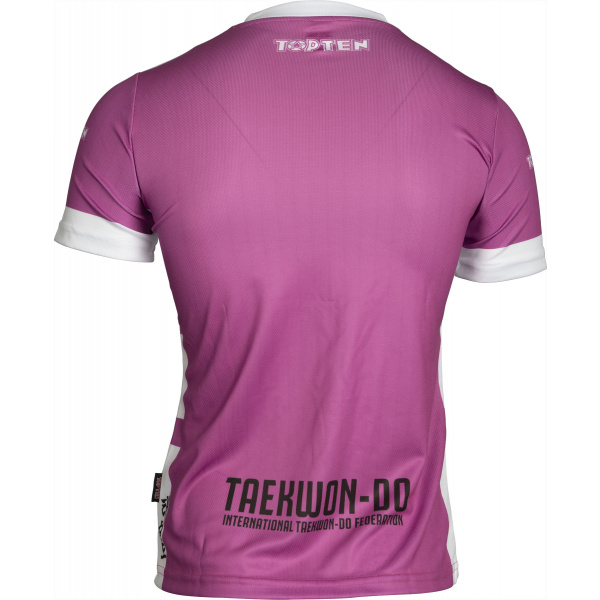 ITF T-Shirt „Star Grid“ mit V-Ausschnitt – Bild 4