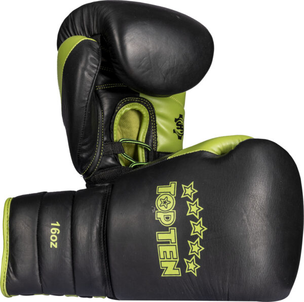 top-ten-spraing-gloves-laceup-pro-green-black-20181.jpg Sparringhandschuh „Lace Up Pro“ – Bild 1