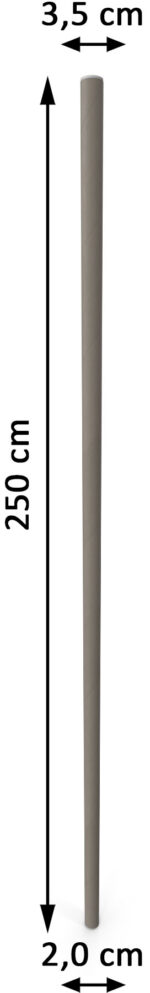 Dragon Pole aus Hartholz - 250 cm, konisch – Bild 3