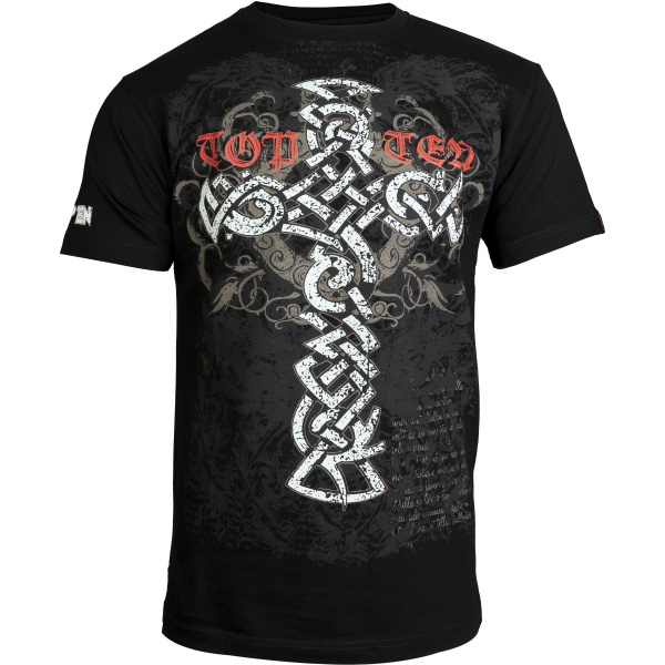top-ten-t-shirt-tribla-cross-black-1465.jpg T-Shirt „Tribal Cross“ – Bild 1