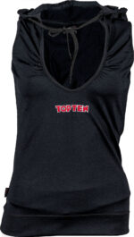 Ärmelloser Hoodie für Frauen mit tiefem Ausschnitt