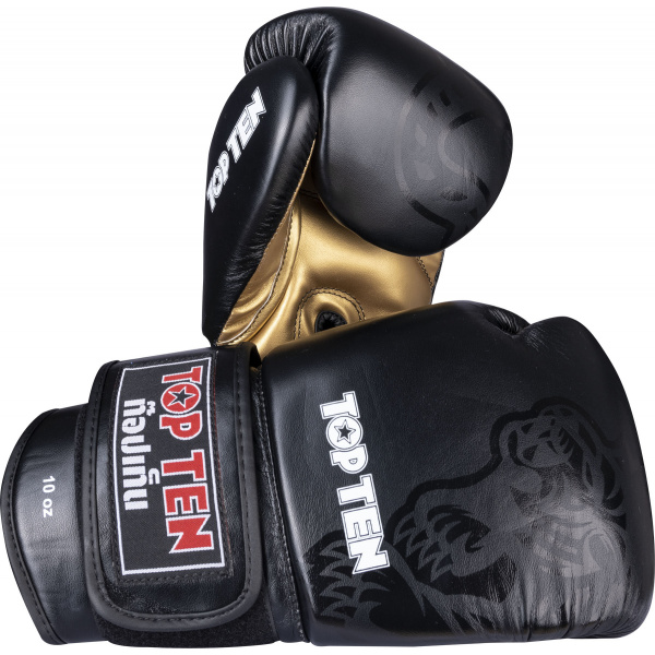 top-ten-thaiboxing-gloves-ifma-ajarn-pu-black-gold-22193.jpg Sparringhandschuhe „Ajarn“ – Bild 1