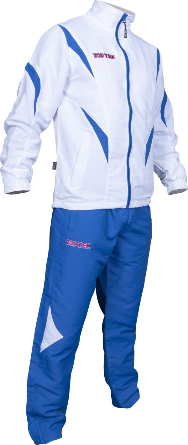 Fitnessanzug „Premium Quality“ mit blauer Hose – Bild 2