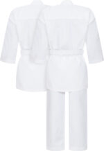 Karate-Gi Set „Kumite“ - weiss, mit rotem und blauem Schulterstick – Bild 4