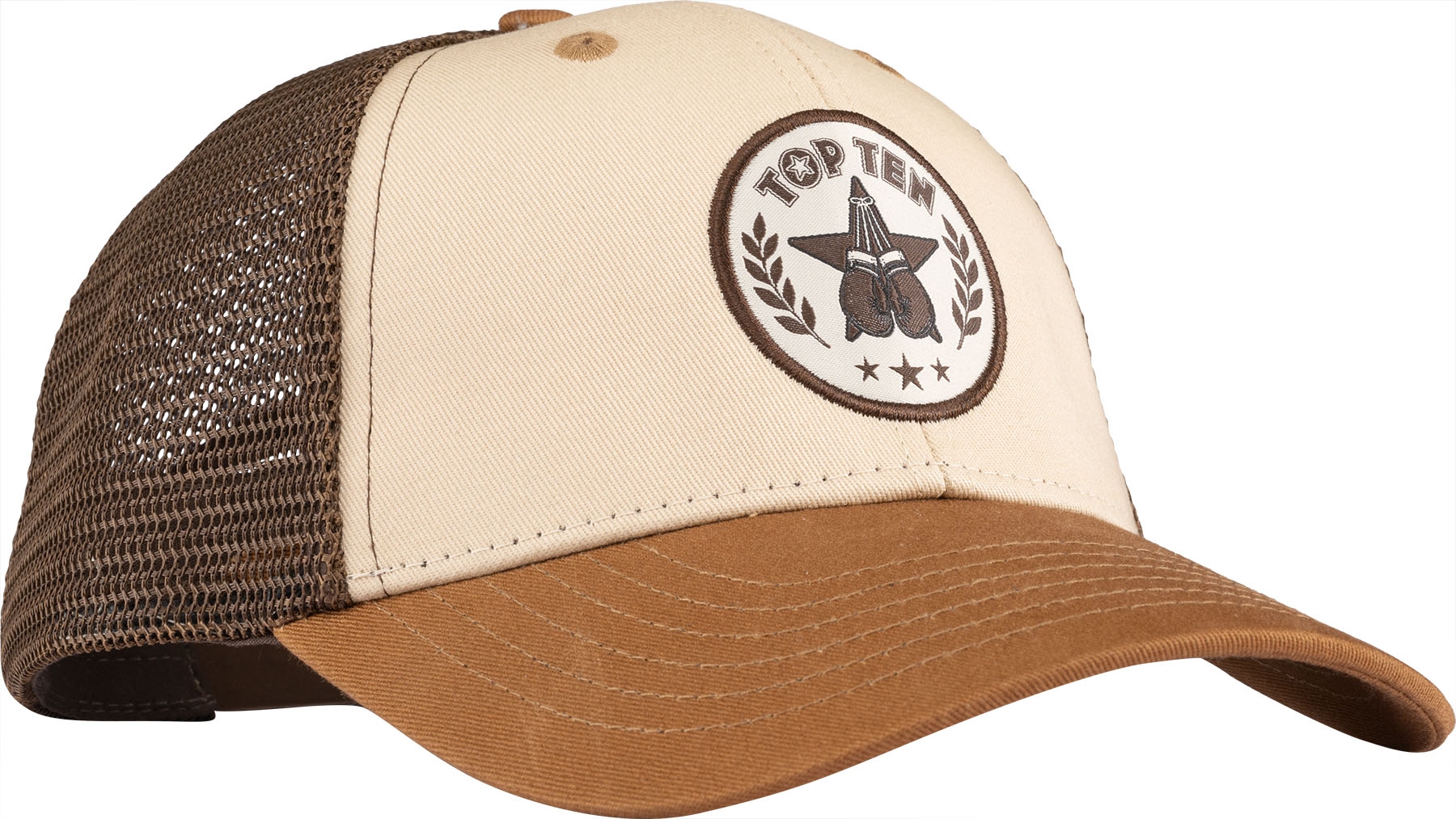 Trucker Cap „Outline“ - braun-beige – Bild 1