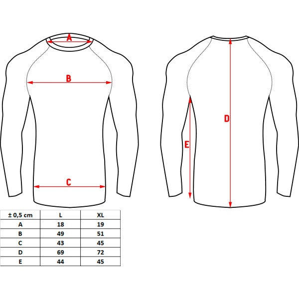 size-chart_8-4.jpg Rash Guard mit Motiv „Warrior“ – Bild 6