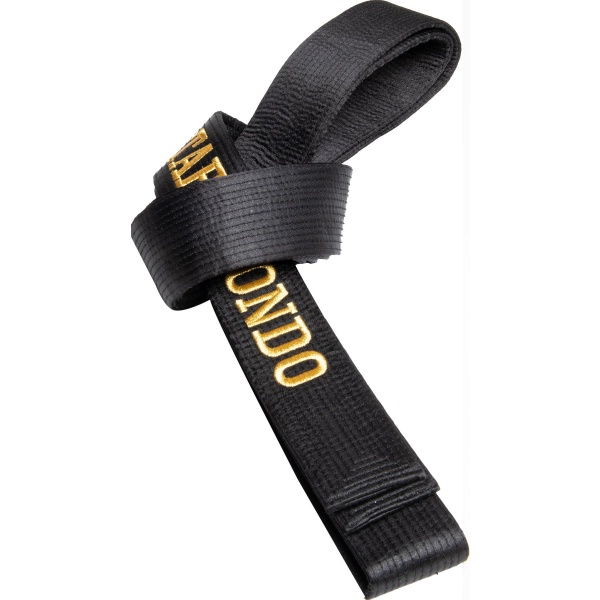 top-ten-budog_rtel-teakwondo-black-gold-059-8.jpg Budogürtel in Glanzoptik mit Box (mit Bestickung) „TAEKWONDO“ – Bild 1