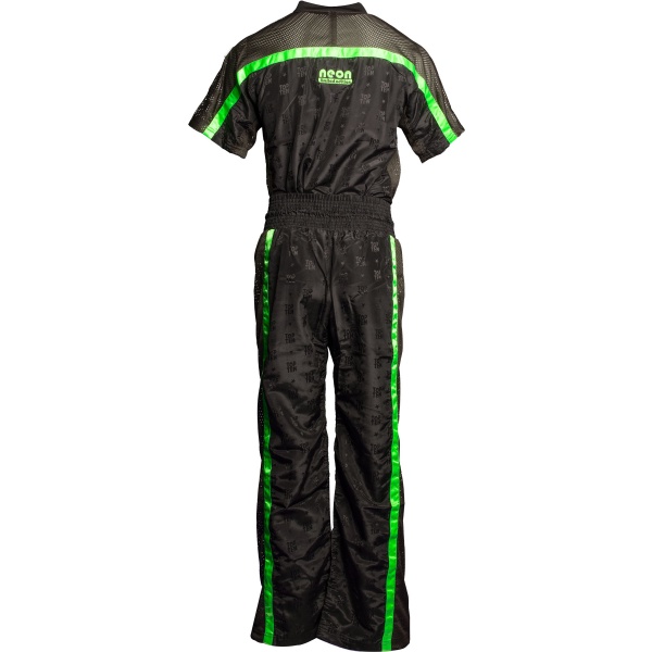 top-ten-kickbox-uniform-neon-mesh-black-green-16005-back-2.jpg Kickboxanzug „NEON Mesh“ – Bild 4