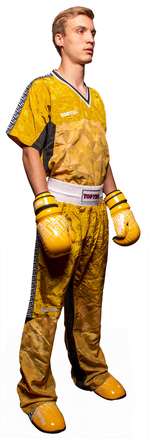 T-Shirt mit V-Ausschnitt zum Kickboxen „Kickboxjacke Prism“ – Bild 7