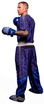 T-Shirt mit V-Ausschnitt zum Kickboxen „Kickboxjacke Prism“ – Bild 8