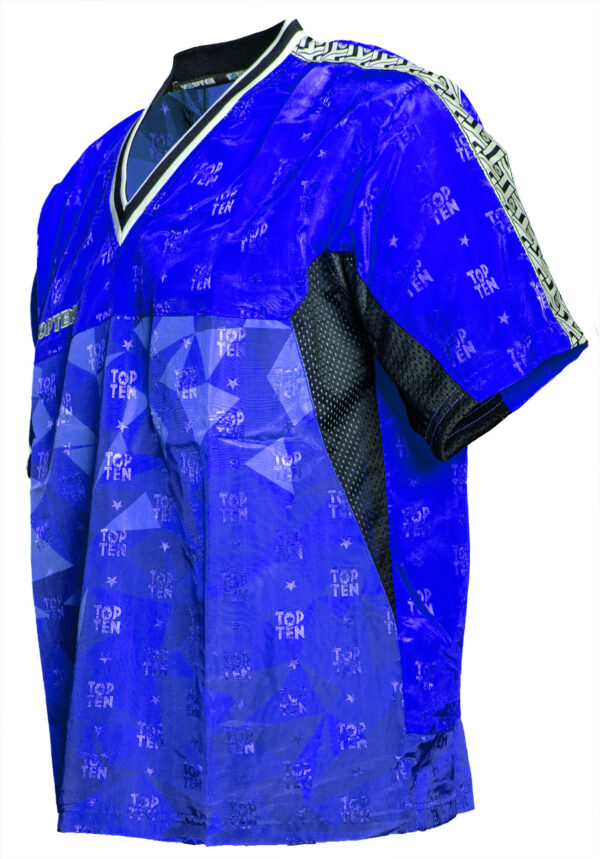 T-Shirt mit V-Ausschnitt zum Kickboxen „Kickboxjacke Prism“ – Bild 2