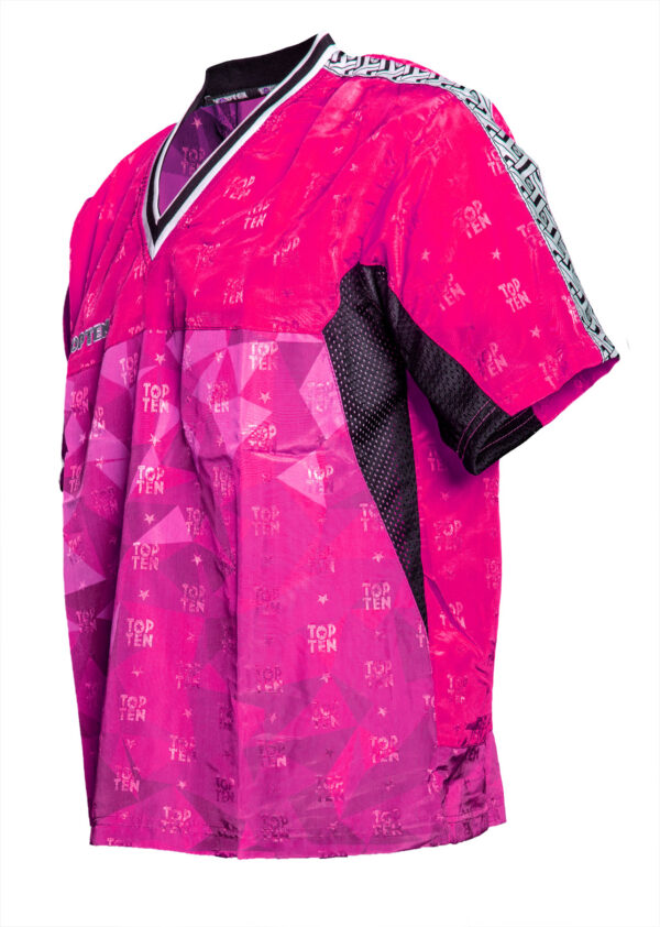 T-Shirt mit V-Ausschnitt zum Kickboxen „Kickboxjacke Prism“ – Bild 3