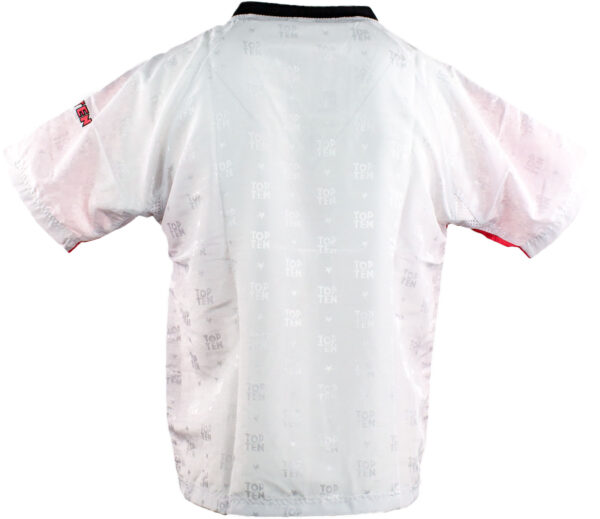 T-Shirt mit V-Ausschnitt zum Kickboxen „Kickboxjacke Kickboxing“ mit schwarzem Kragen – Bild 2