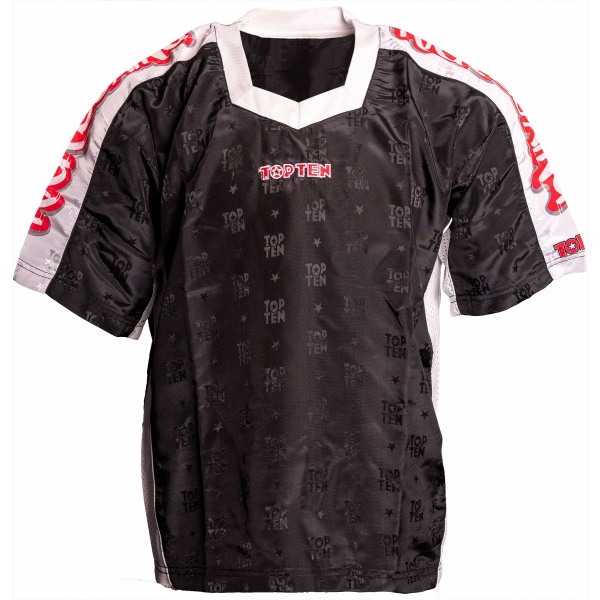 top-ten-shirt-graffiti-black-white-16221-3.jpg T-Shirt mit V-Ausschnitt zum Kickboxen „Kickboxjacke Graffiti“ – Bild 1