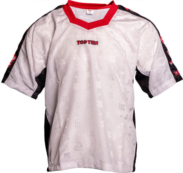 T-Shirt mit V-Ausschnitt zum Kickboxen „Kickboxjacke Graffiti“ – Bild 3