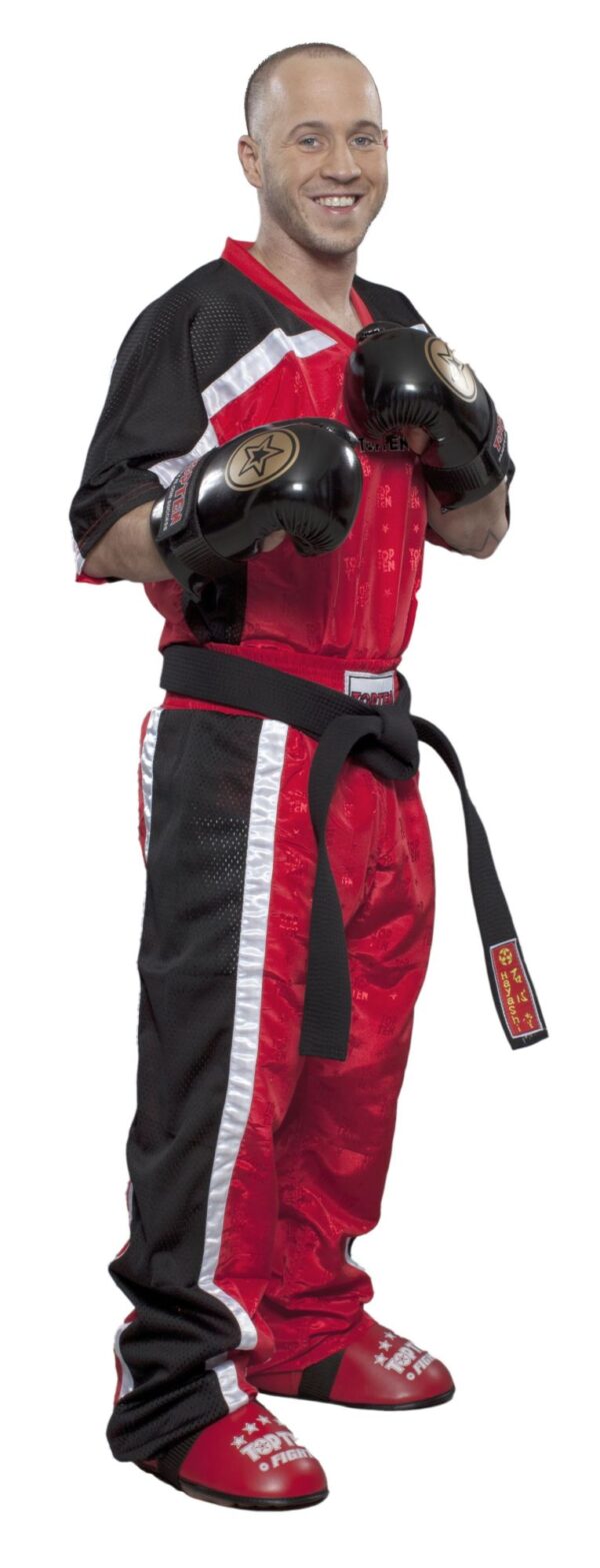 T-Shirt mit V-Ausschnitt zum Kickboxen „Kickboxjacke Mesh“ – Bild 8