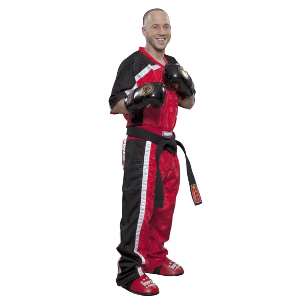 T-Shirt mit V-Ausschnitt zum Kickboxen „Kickboxjacke Mesh“ – Bild 8